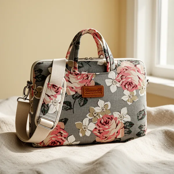 canvaslife Gray Roses Laptop Sleeve, 13-Inch