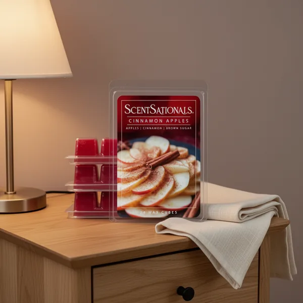 ScentSationals Cinnamon Apples Scented Fall Wax Melts, 10 oz