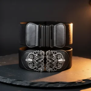 Chuangdi Women Vintage Wide Waist Belt, 4 Pieces