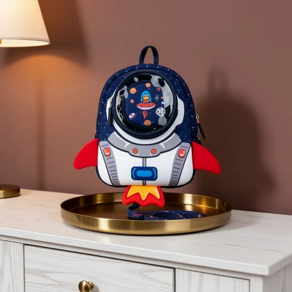 JiePai Rocket Toddler Kids Backpack with Harness Leash