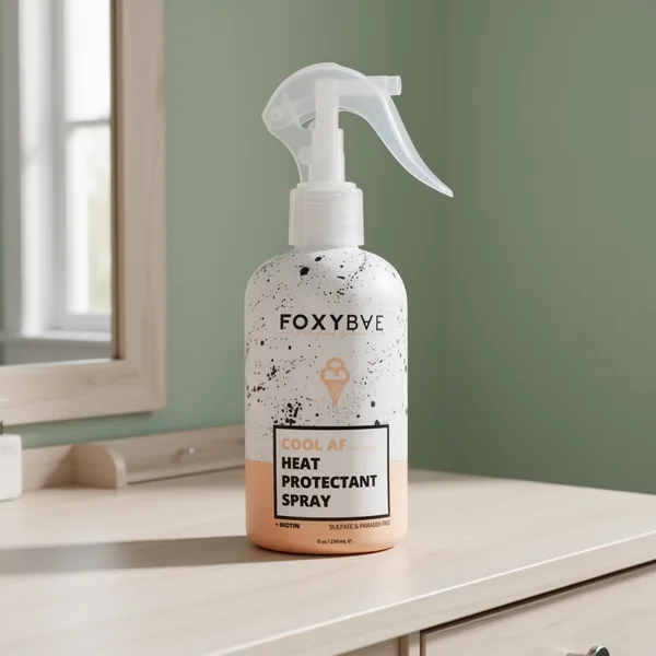 FoxyBae Heat Protectant Spray Thermal Hair Styling Mist, 8 oz