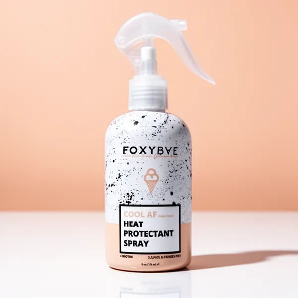 FoxyBae Heat Protectant Spray Thermal Hair Styling Mist, 8 oz
