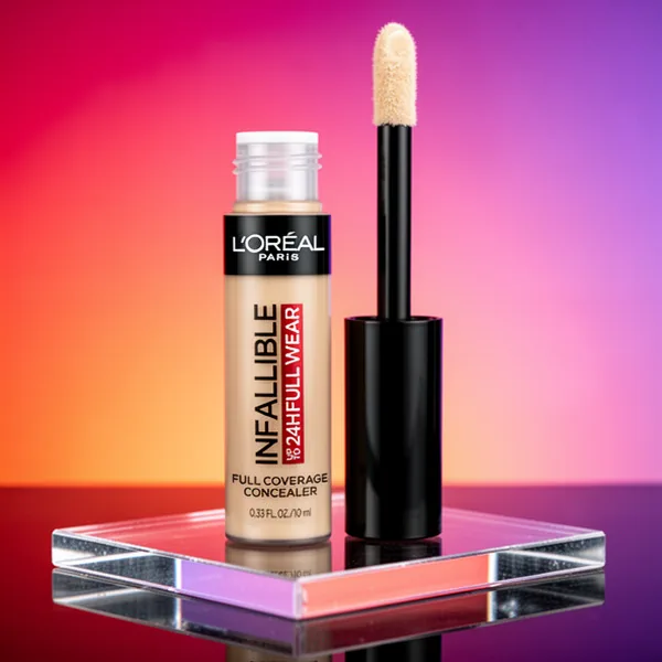 L'Oreal Paris Makeup Infallible Full Wear Waterproof Matte Concealer, 0.33 fl oz