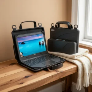UZBL Protective Hard Shell Case Cover with Pouch and Shoulder Strap