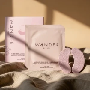 Wander Beauty Baggage Claim Rose Gold Foil Under Eye Patches, 6 Pairs