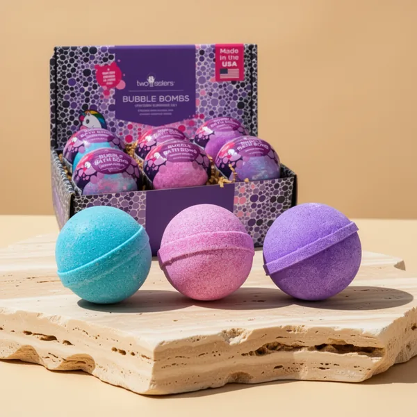 Unicorn Bath Bombs for Girls, 6-Pack