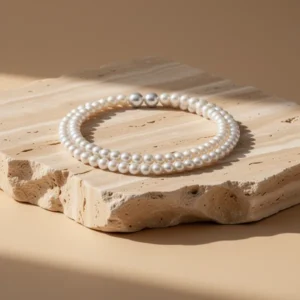 Rosemarie Classic Simulated Pearl Necklace and Earring Set