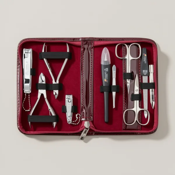 3 Swords Germany Brand Quality Manicure Pedicure Grooming Kit, 10 Pieces