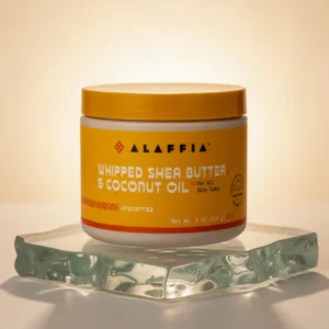 Alaffia Whipped Shea Butter and Coconut Oil for Smooth Soft Skin, 4 oz