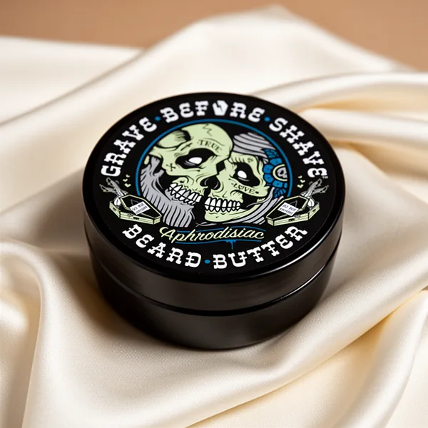Grave Before Shave Leather/Cedar-Wood Scent Beard Conditioning Butter, 4 oz