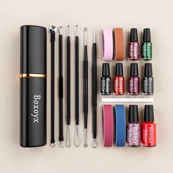 Pimple Popper Tool Kit, 10 Pieces, Black