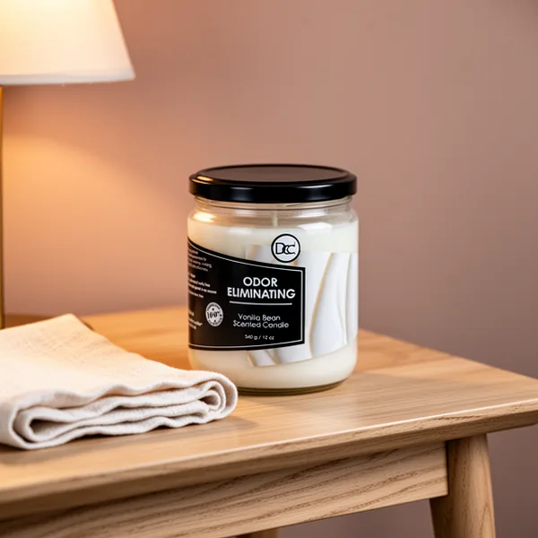 Vanilla Bean Odor Eliminating Highly Fragranced Candle, 12 oz