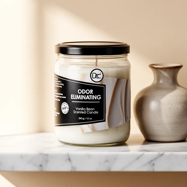 Vanilla Bean Odor Eliminating Highly Fragranced Candle, 12 oz