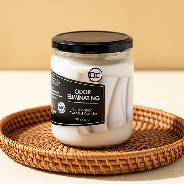 Vanilla Bean Odor Eliminating Highly Fragranced Candle, 12 oz