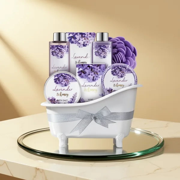 Bath and Body Gift Set, 8 Pieces