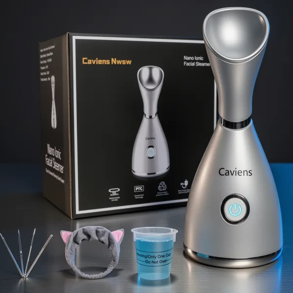 Facial Steamer, 4 Pieces, White