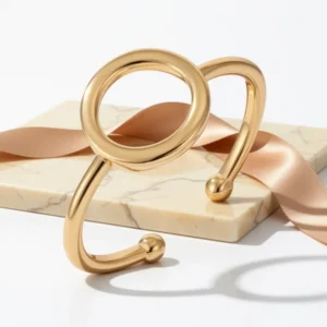 PAVOI 14K Gold Karma Open Circle Ring