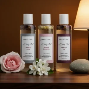 Olivia Care Body Oil Trio, 4 fl oz, 3-Pack
