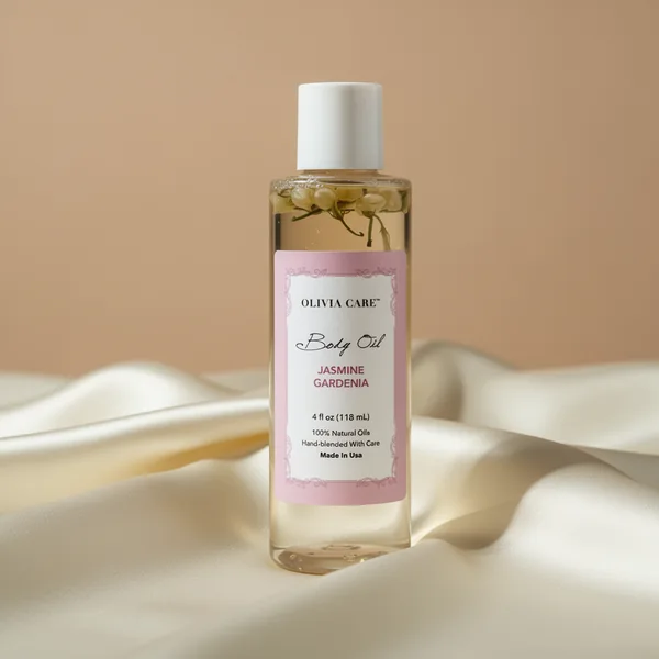 Olivia Care Jasmine Gardenia Body Oil, 4 oz