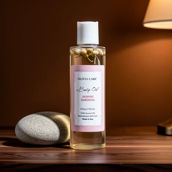 Olivia Care Jasmine Gardenia Body Oil, 4 oz