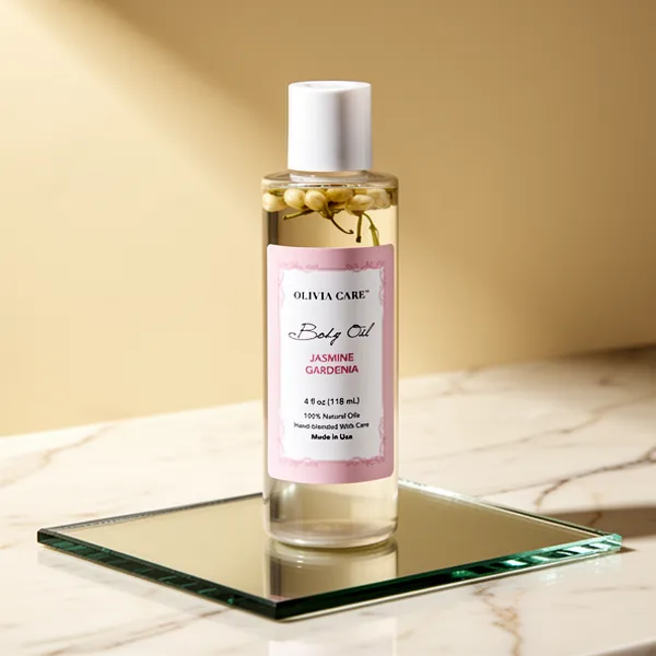 Olivia Care Jasmine Gardenia Body Oil, 4 oz