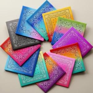 URATOT Paisley Cotton Bandana, 12 Pieces