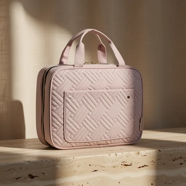 BAGSMART Toiletry Bag, Baby Pink
