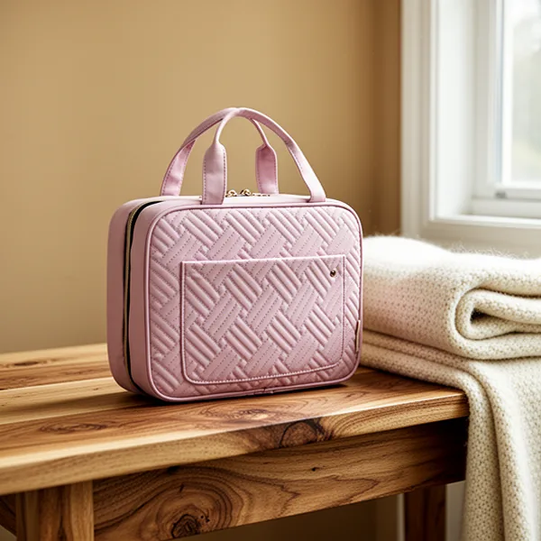 BAGSMART Toiletry Bag, Baby Pink