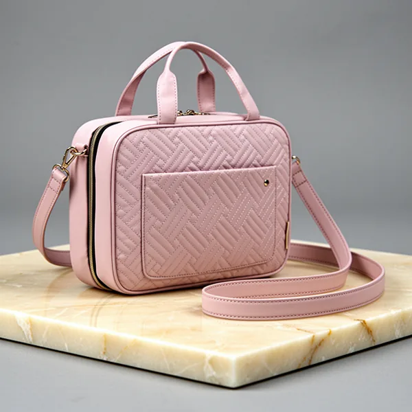 BAGSMART Toiletry Bag, Baby Pink