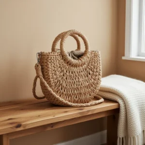 Rattan Handmade Straw Tote