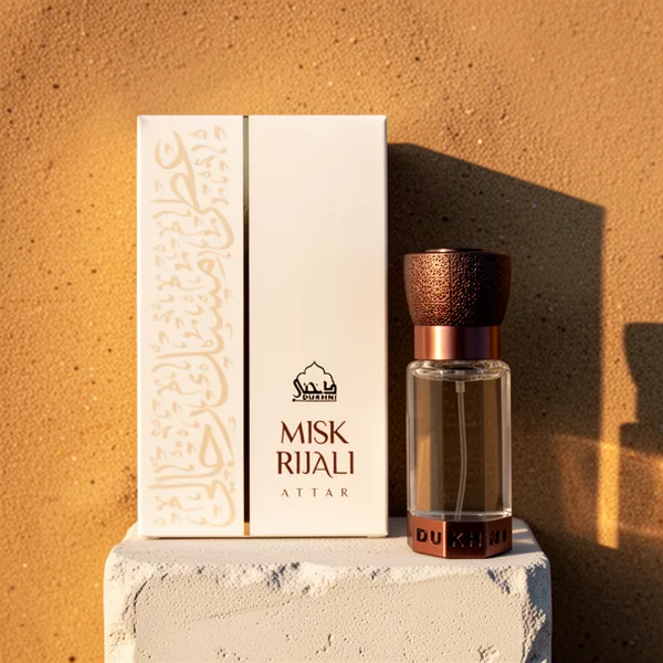 Dukhni Misk Rijali Attar Oil Musk Perfume Oil, 6 ml