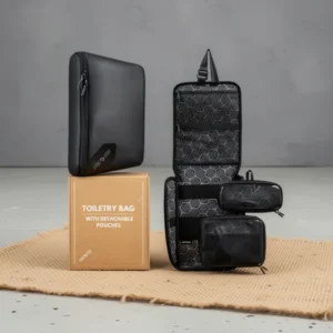 Side by Side Hanging Toiletry Bag for Men