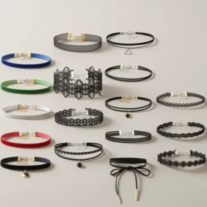 K&Q Choker Necklace, 27 Pieces