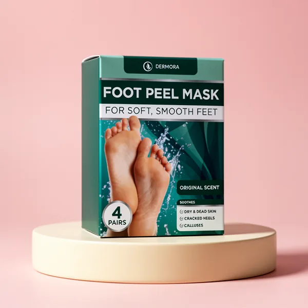 DERMORA Foot Peel Mask, 4 Pairs