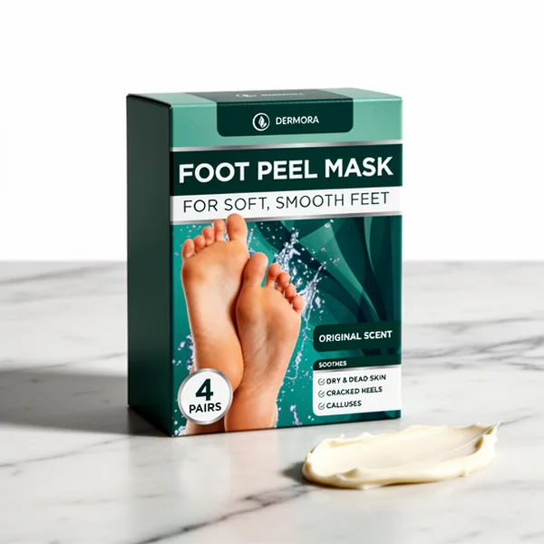 DERMORA Foot Peel Mask, 4 Pairs