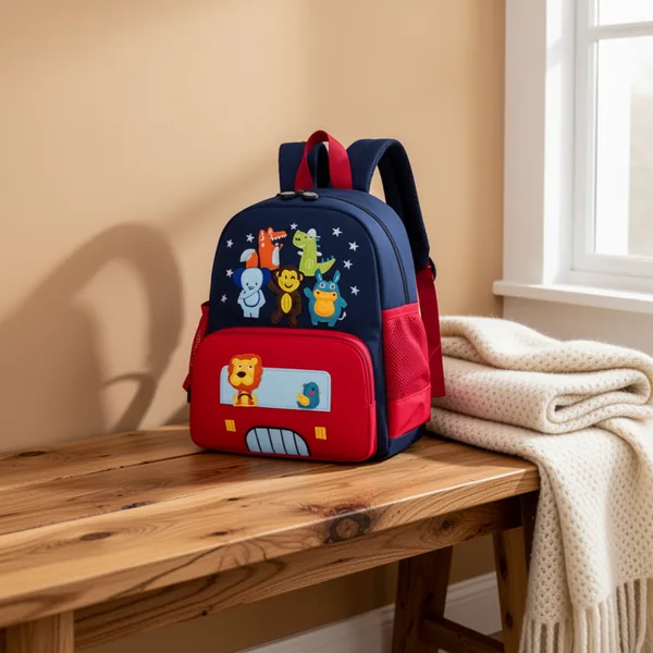 willikiva Cute Zoo Little 3d Backpack, Red
