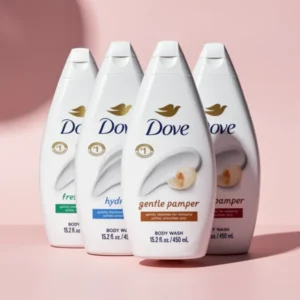 Dove Moisturizing Body Wash, 15.2 oz, 6-Pack