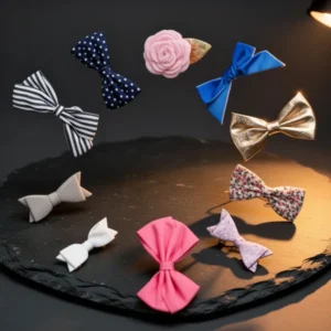 Parker Baby Co. Bows Clips Assorted Hair Accessories for Girls, 10-Pack