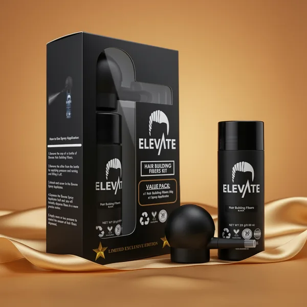 ELEVATE Hair Perfecting 2-in-1 Kit, Black