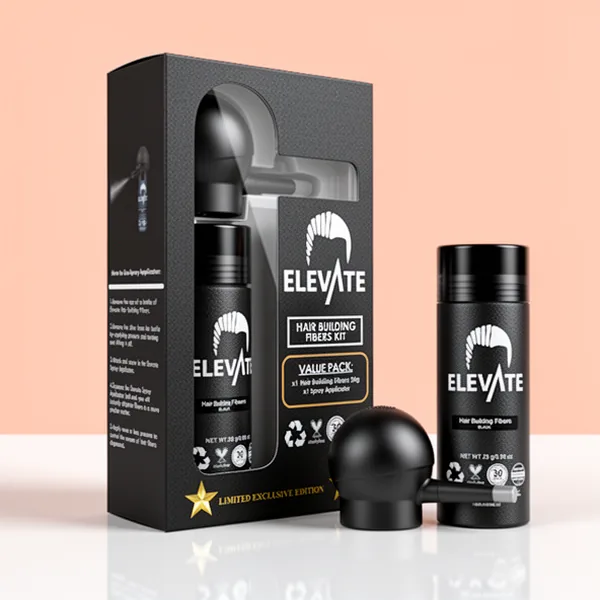 ELEVATE Hair Perfecting 2-in-1 Kit, Black