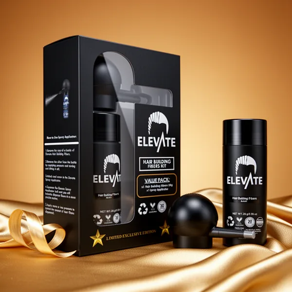 ELEVATE Hair Perfecting 2-in-1 Kit, Black