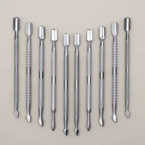 Cuticle Pusher Remover and Cutter, 10 Pieces