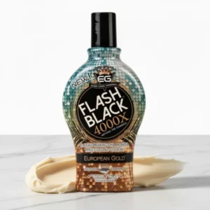 European Gold Flash Black 4000X Indoor Tanning Lotion, 12 oz