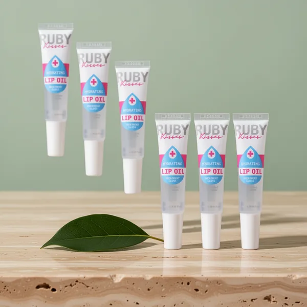 Ruby Kisses Hydrating Clear Lip Oil, 6-Pack