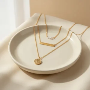 Turandoss Dainty Layered Choker Necklace