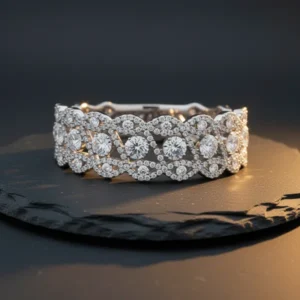 JAKAWIN Rhinestone Choker Necklace