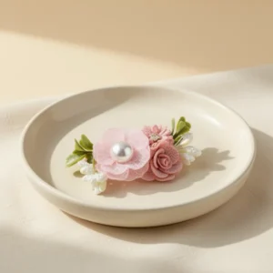 Flower Hair Clips, 3 Pieces