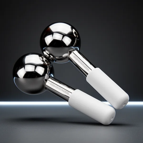 Ice Globes for Facials Unbreakable Steel Cooling Roller, White
