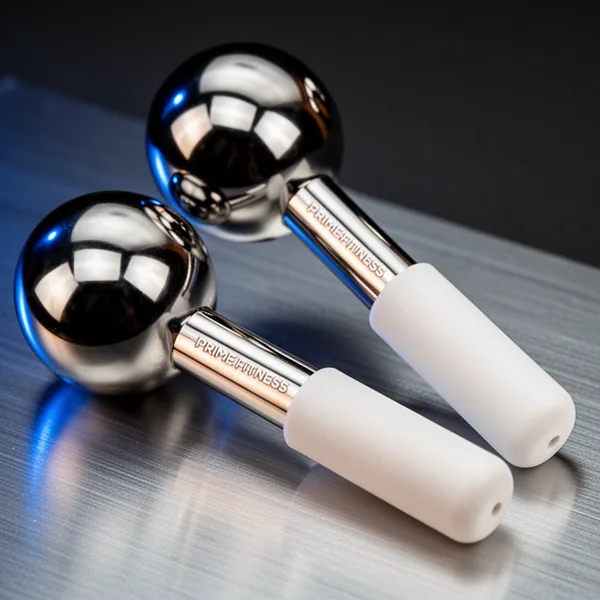 Ice Globes for Facials Unbreakable Steel Cooling Roller, White