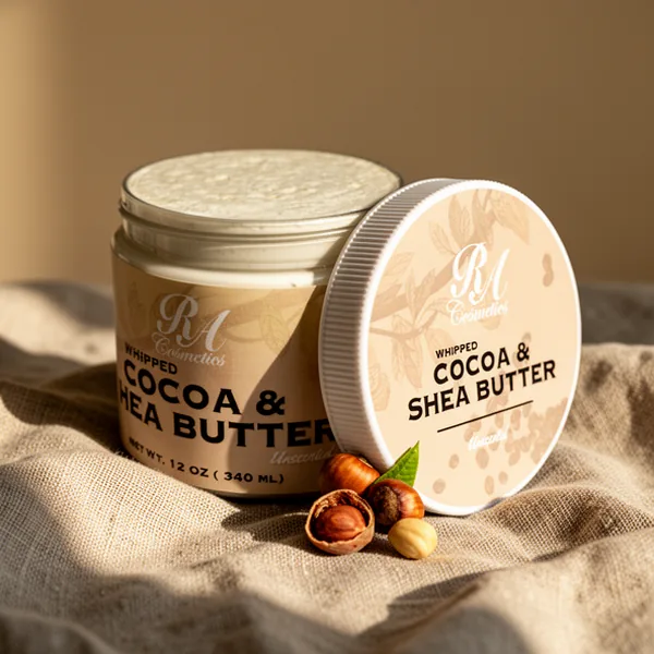 RA COSMETICS Whipped Cocoa & Shea Butter Unscented, 12 oz
